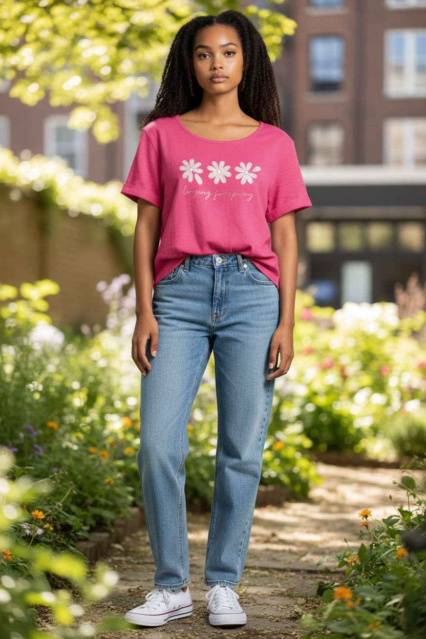 ‘Longing for Spring’ Oversized T-shirt - by Marie la Lune