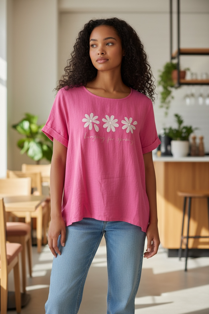 ‘Longing for Spring’ Oversized T-shirt - by Marie la Lune