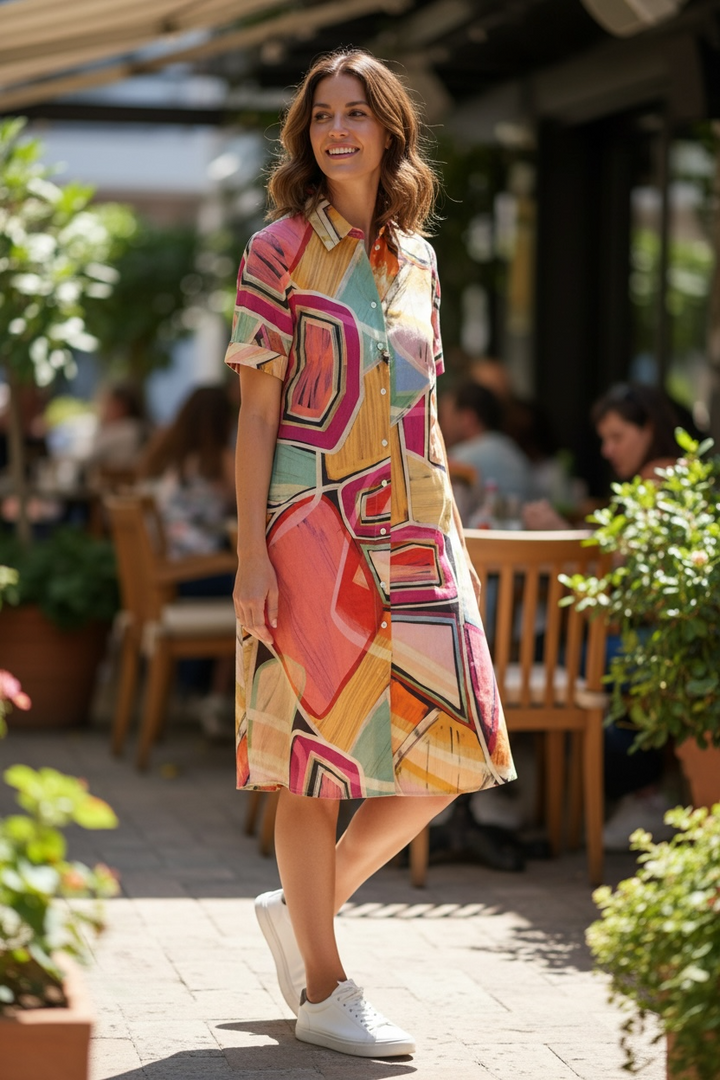 Robe-chemise en lin italien - par Valentina's