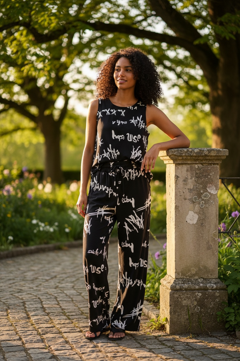 Black/White Shell Top - by PURE
