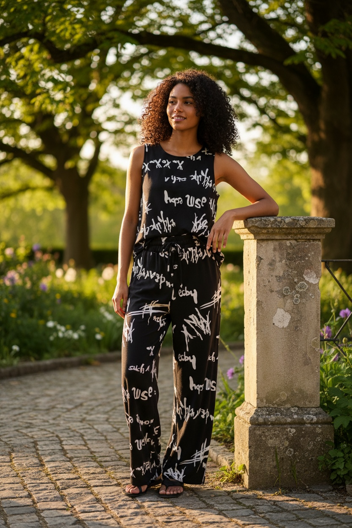 Black/White Shell Top - by PURE