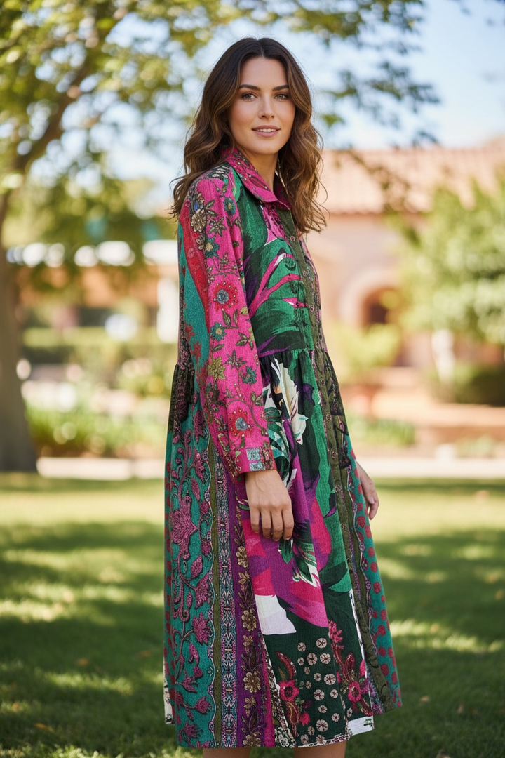 Robe rose Orientique