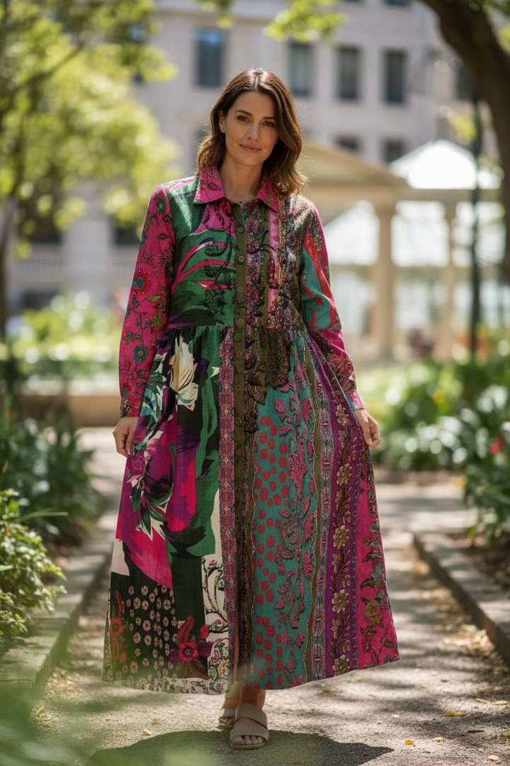 Robe rose Orientique