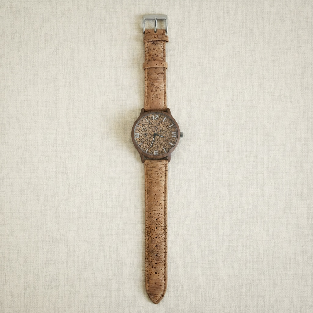 Unisex Cork Large Face Watch - Portugal