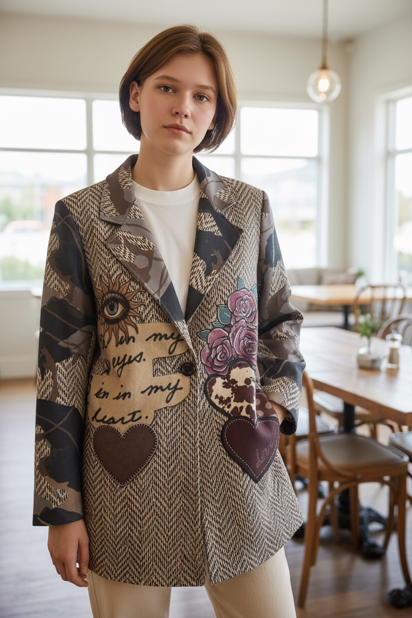 Oversized Artistry Statement Blazer Jacket - by Le Chou Chou