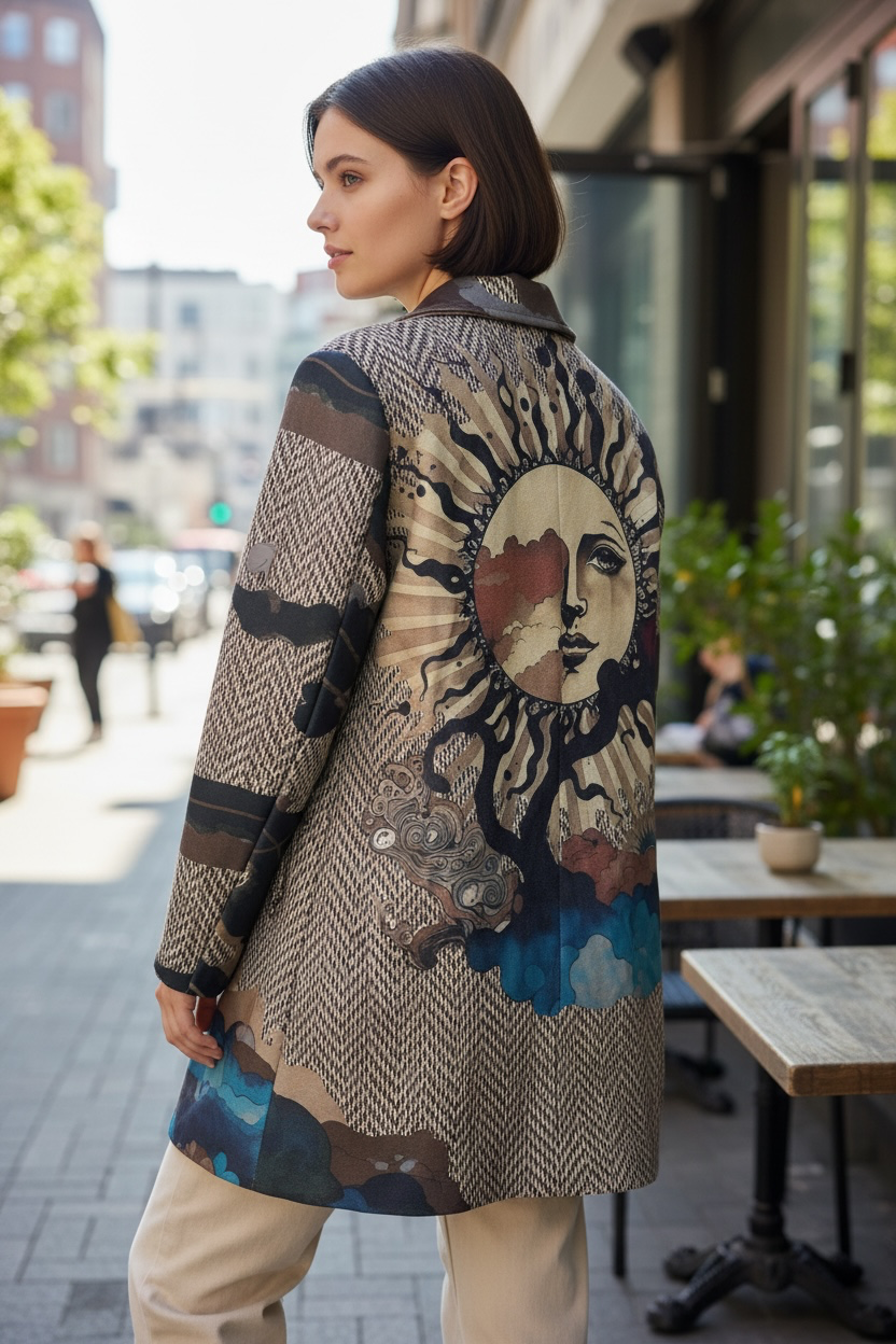 Oversized Artistry Statement Blazer Jacket - by Le Chou Chou