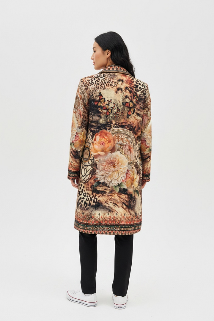 Italian Floral Duster Jacket - by Elissia