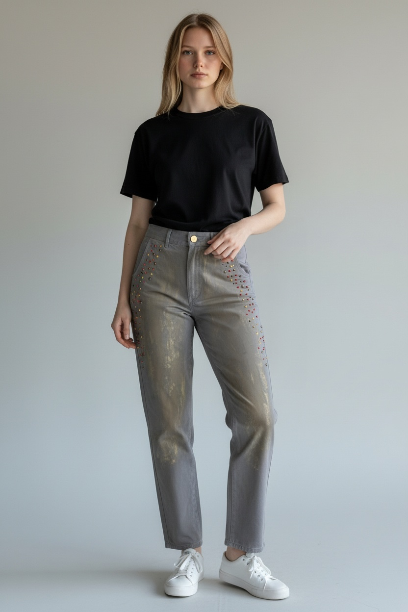 Embellished Bling Jeans - by Elissia