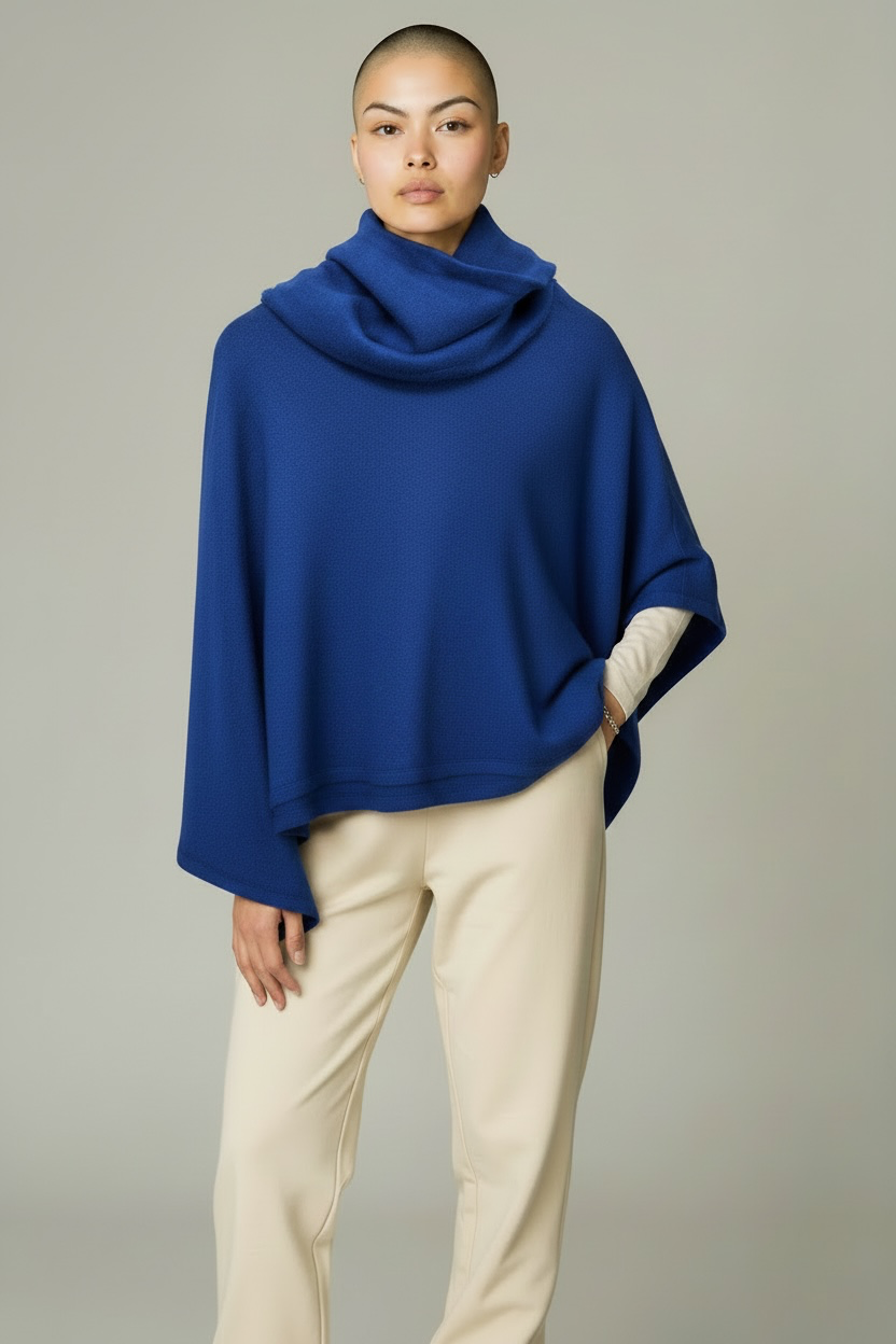 Poncho azul cobalto PURE Essence