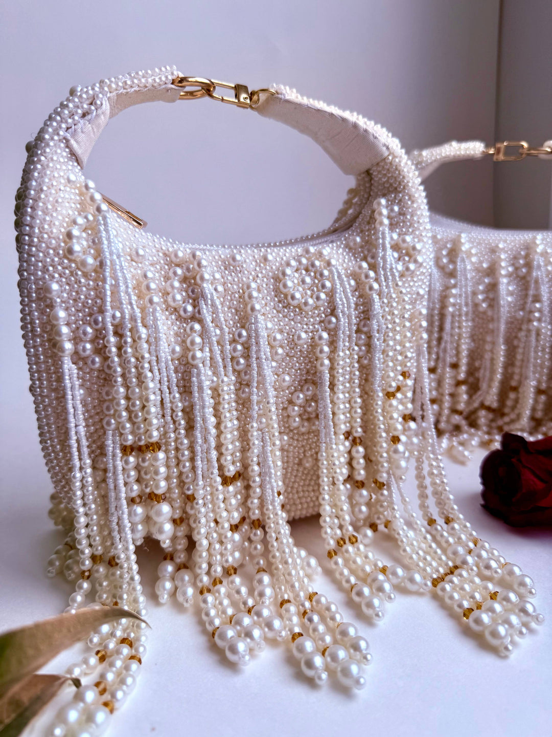 Selene Pearl Clutch Bag