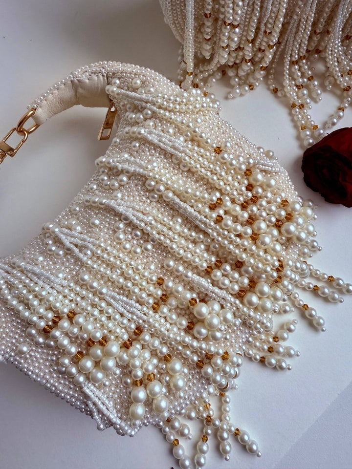 Selene Pearl Clutch Bag