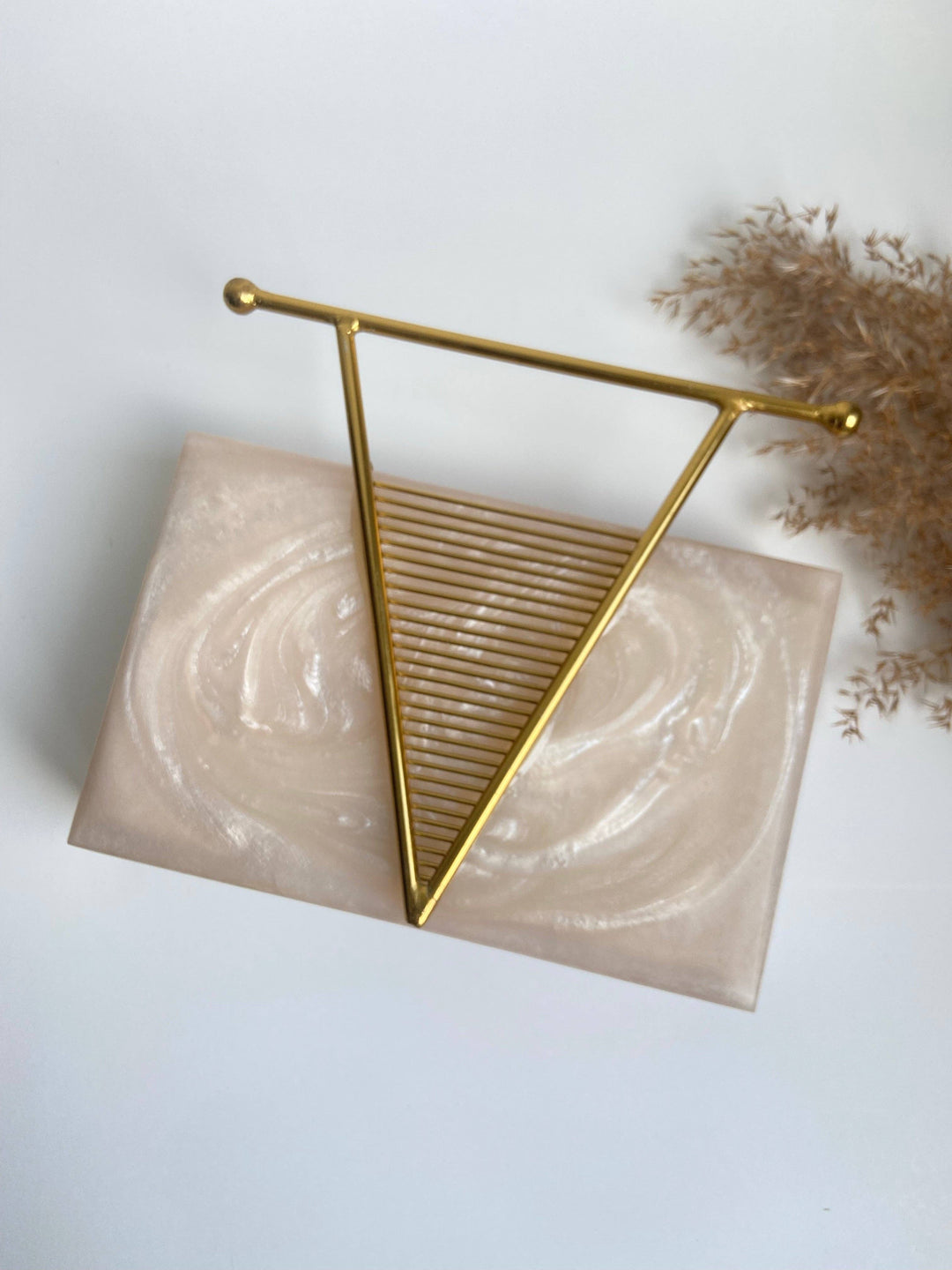 RITA Pearl Resin Clutch Bag
